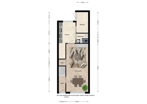 Floorplan - Zandstraat 3, 4501 JW Oostburg